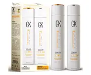 GK HAIR Global Keratin Moisturizing Shampoo and Conditioner Sets (10.1 Fl Oz/300ml) for Color Treated Hair - Daily Use Cleansing Dry to Normal Sulfate Free