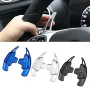 2Pcs Aluminum Car Steering Wheel Paddle Shifter Extension Shift Paddles, for Mercedes-Benz, A B C E CLA CLS GLA GLC GLE S Class car Shift Paddle(Blue)