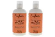 Coconut & Hibiscus Curl & Style Milk - Pack of 2 by Shea Moisture for Unisex - 8 oz Cream