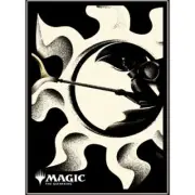 Ensky 80 Magic MTG Players Card Sleeves Mana Minimalist White Mana Symbol