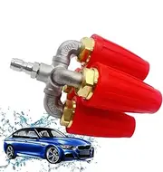 Pressure Nozzle - Cleaner | Nozzle Pressure Washer, Pipe Cleaning Nozzle, Quick Connect, Orifice with Spray Nozzle Tips Kit Multiple Degrees, Garden Car Concrete Brick Vinyl