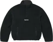 Supreme Polartec Shearling Reversible Pullover Black Fleece Jacket Large 24FW
