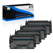 4PK CF287X 87X Toner Cartridge for HP LaserJet M506x MFP M527dn/ Pro M501 M501dn