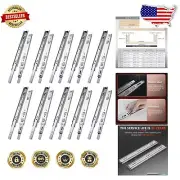 Ball Bearing Drawer Slides – 10 Pair, 100 lb Capacity, Silent Operation Design