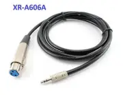 CablesOnline 6' XLR F to 3.5mm Stereo M Audio Cable w/ Built-In Amplifer for Mic