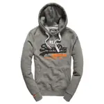 美國百分百【全新真品】SUPERDRY 極度乾燥 帽T 連帽 外套 防風 夾克 刷毛 復古 S號 灰色 E930