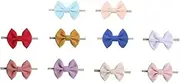 [Abaodam] Adorable Baby Hair Band 10pcs Bowknot Headwrap Elastic Nylon Headband for Party Supplies Newborn Headdress