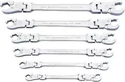 Gearwrench Ratcheting Flex Head Flare Nut Metric Wrench 6-Pieces Set