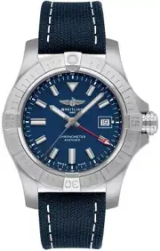 Breitling Avenger GMT Automatic Blue Dial & Strap Deployment Buckle Mens Watch