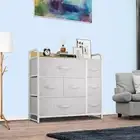 TAUS Storage Dresser Tower Shelf Organizer Bins Cabinet Fabric Drawers Home