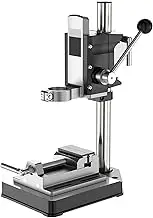 Drill Press Stand, Adjustable Drill Press Work Station, Drill Press Stand with Vise, Clamping Range 27-44mm, Bench Drill Press Floor Stand, for Workbench Repair Tool