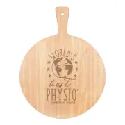 World's Best Physio Pizza Board Paddle Wooden Physiotherapist Sports