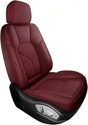 Car Seat Cover Compatible for Toyota Chr Corolla Rav4 Raize Hilux Waterproof Man Custom Luxury Interior Woman Auto Accessories(1Pcs-Wine Red)