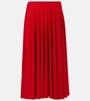 [Norma Kamali] Norma Kamali Pleated midi skirt AU 12 red