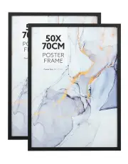 [Cooper & Co] Poster Photo Frames 50x70cm Set of 2 in Black