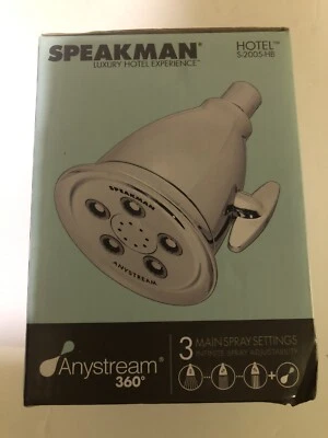 Speakman 3-Spray 4.1 in. Single Multi Function Shower Head in Polished Chrome