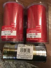 Celebrate It Value Pack Ribbon LOT. 3 Rolls. Red Silver Gold NEW Craft Gift wrap