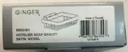 Ginger Hotelier Soap Basket 550G/SN Satin Nickel, New In Unopened Box