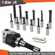 Labwork 3" Boring Head R8 Shank 12Pcs 3/4" Carbide Boring Bar Set For Milling