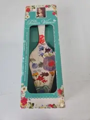 Pioneer Woman Cake Pie Server Spring Celia Ceramic Stoneware Floral Cottage NEW
