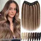 Russian Clip in Real Remy Human Hair Extensions One Piece 3/4Full Head Hairpiece