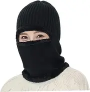 [VALICLUD] Knitted Caps Neck Warmer for Cycling Lightweight Breathable Hat Scarf Accessories Quick Dry Face Mask for Outdoor Sports Biking Running and Climbing Black Random Color