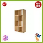 8 Cube Storage Shelf DIY Cabinet Cupboard Organiser Bookshelf Display Unit Oak |