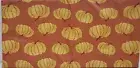 Peva Vinyl Tablecloth, 60"Round, HALLOWEEN,TOSSED YELLOW PUMPKINS ON ORANGE, P&T