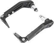 Universal Brake Clutch Lever Guard - 18-22mm Handlebar Protector, 90° Adjustable Claw, Black