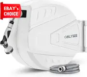 30M Retractable Garden Hose Reel Wall Mounted Auto Rewind with Spray Nozzle