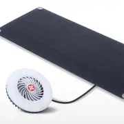 10W Solar Fan Light with Monocrystalline Silicon Panel for Outdoor Durability