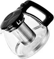 PRETYZOOM Glass Teapot with Infuser Borosilicate Glass for Blooming Loose Leaf Tea Present for Tea Lovers for Home Office Travel