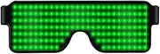 [zolyet] USB Chargeable Light Glasses Glasses Fashionable Luminous Eyeglasses Glowing Glasses for Daily Decoration Bar Club KTV Par Costumes Green