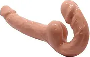 Double Sided Realistic Dildo Penetration Toys Two Ended Pegging Strapless Strap On Dildo, Dual Headed Dong Penetrator Plug Double Header