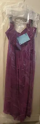 Alfred Angelo Bridesmaid Dress Violet Size 24W New Never Altered/Worn 1 Shoulder