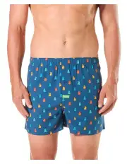 [Mitch Dowd] Candy Bear Cotton Boxer Shorts in Blue