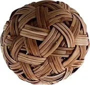 Bamboo Woven Ball Decor Vintage Hollow Out Sphere for Rustic Home Adornment Lightweight Natural Bamboo Craft for Unique Tabletop Decoration