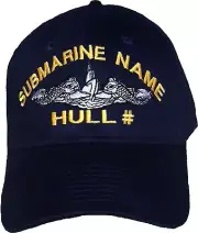 Embroidery on back of Embroidered Submarine Ball Cap - Otto - BC Patch c11000
