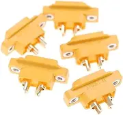 5pcs XT60E-M Mountable XT60 Male Plug for RC Drone FPV Racing Fixed Board