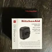 KitchenAid Go Cordless 12V MAX Lithium Ion Battery KRB12
