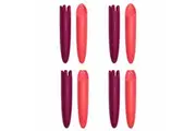8pc Boon JAB Silicone Food Utensils Feeding Baby 1y+ Feeder Infant Coral Purple