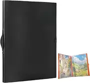 Large Puzzle Storage Folder 1000-Piece Puzzle Storage Keeper with 10/20 Pages Side Insertion Puzzle Organizer Album Saver for Valentine Day Gift (Black1,20pages)