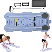Pilates Reformer Machine, 5 in 1 Foldable Reformer Board, Pushup Board Equipment High Hardness PP Material, Ab Trainer for Home Workout, for Strength Training, Abs and Full-Body Workouts