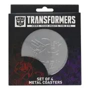 Transformers Set of 4 Embossed Metal Coasters