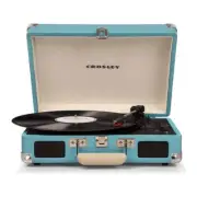 CROSLEY Crosley Cruiser Turquoise - Bluetooth Turntable & Record Storage Cra