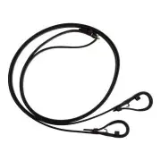 Huntley Equestrian Fancy Stitched Rubber Reins, 5/8'' Width Full Australian Nut