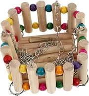 GRIRIW Parrots Toy Bird Swing Exercise Toy Climbing Hanging Ladder Parrots Bridge Toy