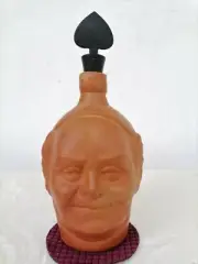 Handmade Face shape Clay water bottle 0.7L natural Cool Eco friendly from Ceylon