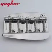 Chrome 5 String Hard Tail Fixed Bass Brass Bridge