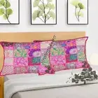 Patchwork Embroidery Pillow Cover Sofa Sham Cushion Case Zip 16x24'' Pillow Case